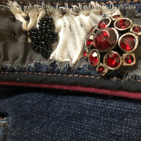 Dark blue denim jacket w/patches - Picture 3 of 4